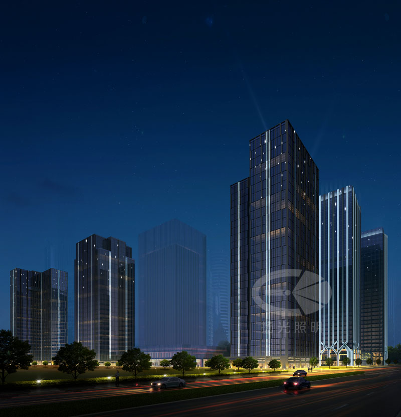 城市建筑照明設(shè)計效果圖二
